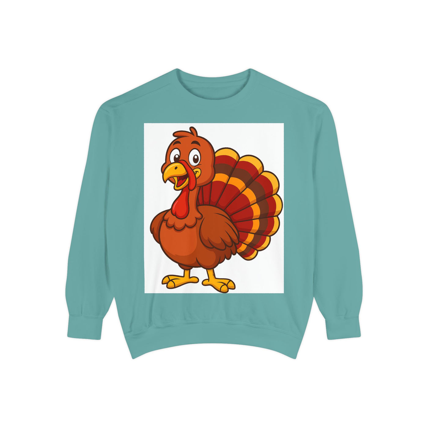 Thanksgiving Turkey Sweatshirt - Cute Cartoon Turkey Pullover