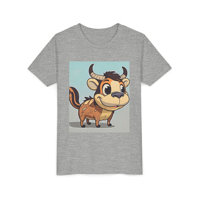 Cute Cartoon Cow Youth Tee, Kid's Shirt for Birthdays, Playdates, Gift for Animal Lovers, Fun Party Wear, Casual Everyday Style