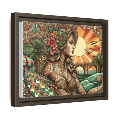 Bohemian Wall Art, Framed Beach Print, Home Decor, Coastal Art, Boho Wall Decor, Gift for Her