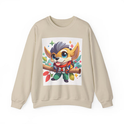 Cute Cartoon Animal Sweatshirt, Cozy Unisex Sweatshirt for Kids and Adults, Fall Fashion, Gift for Animal Lovers, Warm Crewneck