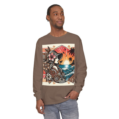 Hawaiian Sunset Floral Long Sleeve Tee