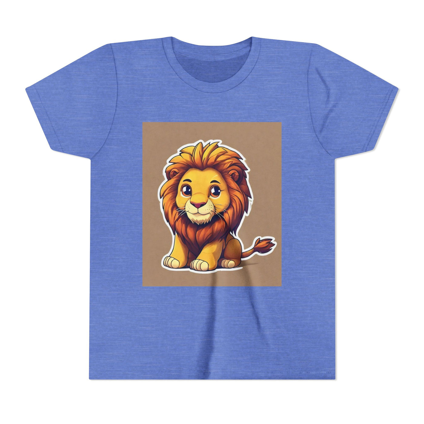 Cute Lion Youth Short Sleeve Tee, Kids Animal T-Shirt, Birthday Gift, Kids Apparel, Zoo Theme Shirt, Playful Lion Print