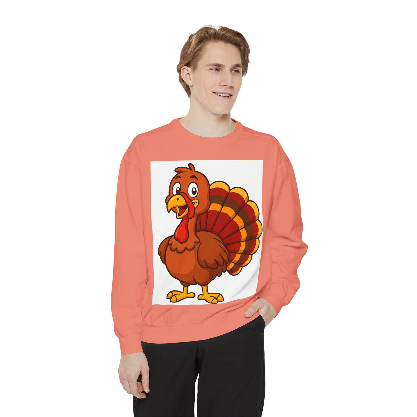 Thanksgiving Turkey Sweatshirt - Cute Cartoon Turkey Pullover