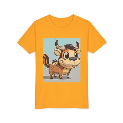 Cute Cartoon Cow Youth Tee, Kid's Shirt for Birthdays, Playdates, Gift for Animal Lovers, Fun Party Wear, Casual Everyday Style