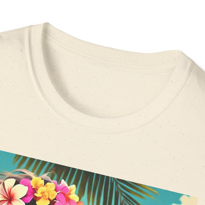 Tropical Dolphin Graphic Tee | Relaxed Vibe, Vacation Wear, Beach Party, Gift for Nature Lovers, Summer Fun