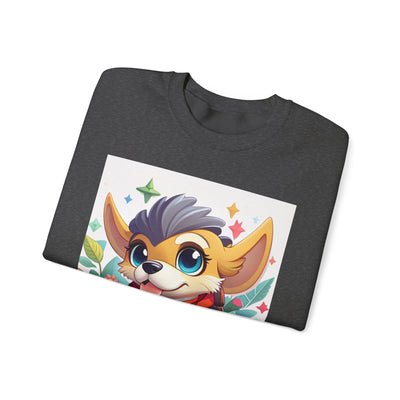 Cute Cartoon Animal Sweatshirt, Cozy Unisex Sweatshirt for Kids and Adults, Fall Fashion, Gift for Animal Lovers, Warm Crewneck