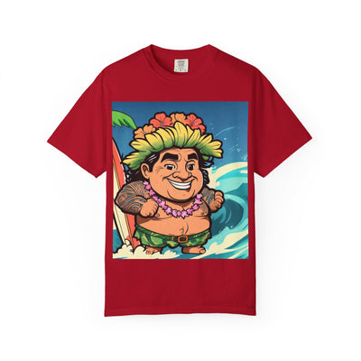 Hawaiian Surf Vibe T-Shirt - Unisex Garment-Dyed Tee, Summer Fashion, Beachwear, Gift for Him/Her, Tropical Party Shirt