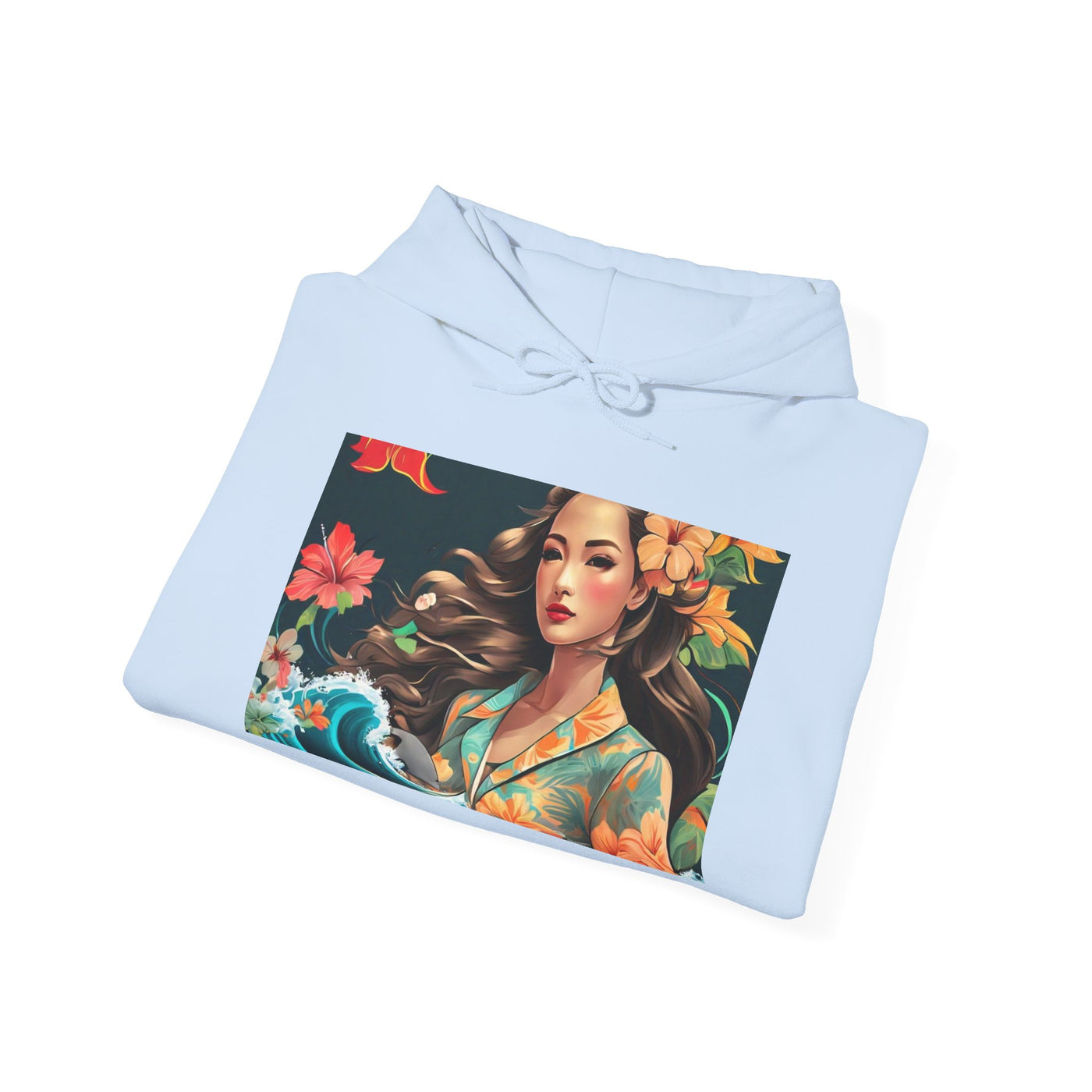 Tropical Floral Hoodie, Cozy Sweatshirt, Beach Vibe Apparel, Boho Style Outerwear, Perfect Gift for Nature Lovers