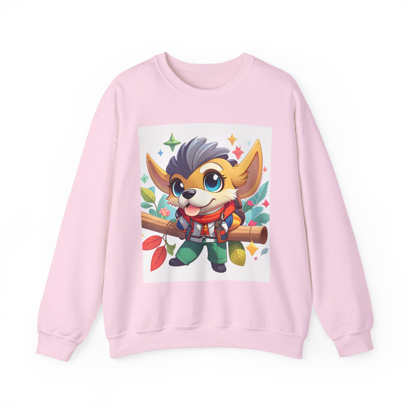 Cute Cartoon Animal Sweatshirt, Cozy Unisex Sweatshirt for Kids and Adults, Fall Fashion, Gift for Animal Lovers, Warm Crewneck