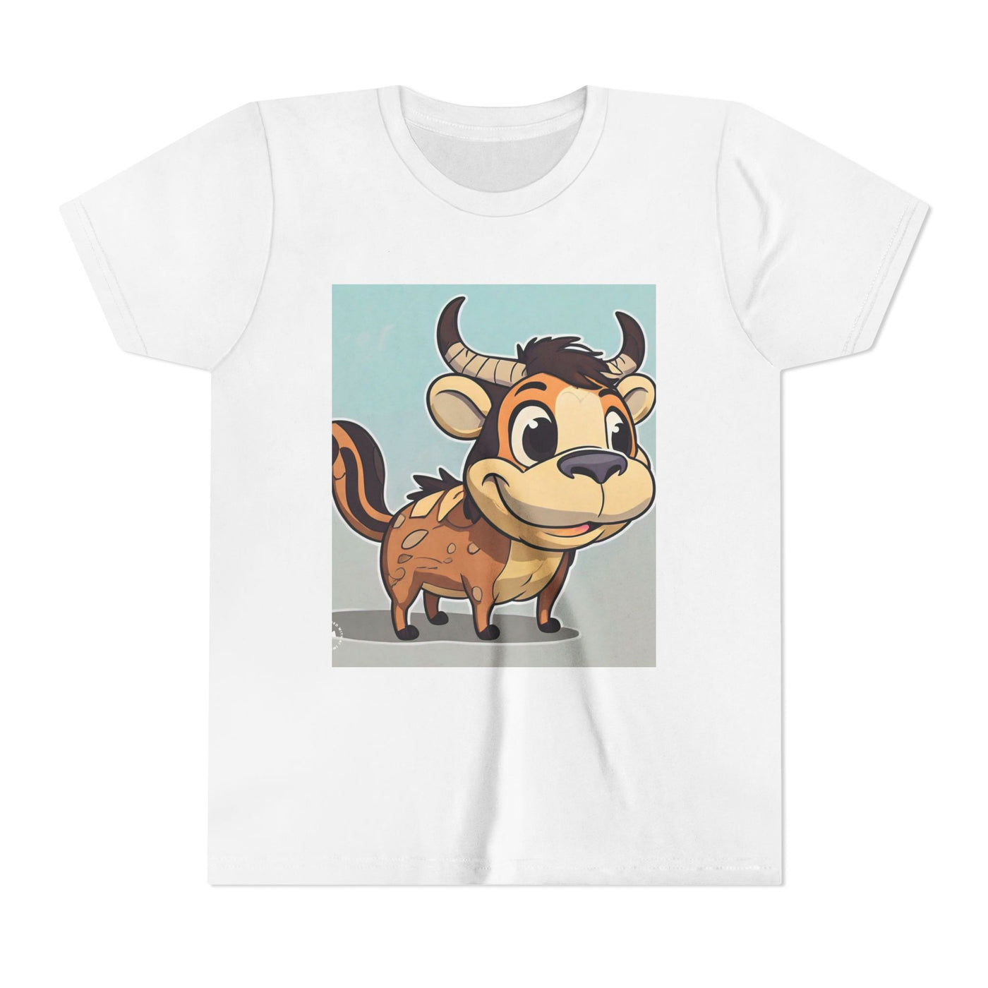 Cute Cartoon Cow Youth Tee, Kid's Shirt for Birthdays, Playdates, Gift for Animal Lovers, Fun Party Wear, Casual Everyday Style