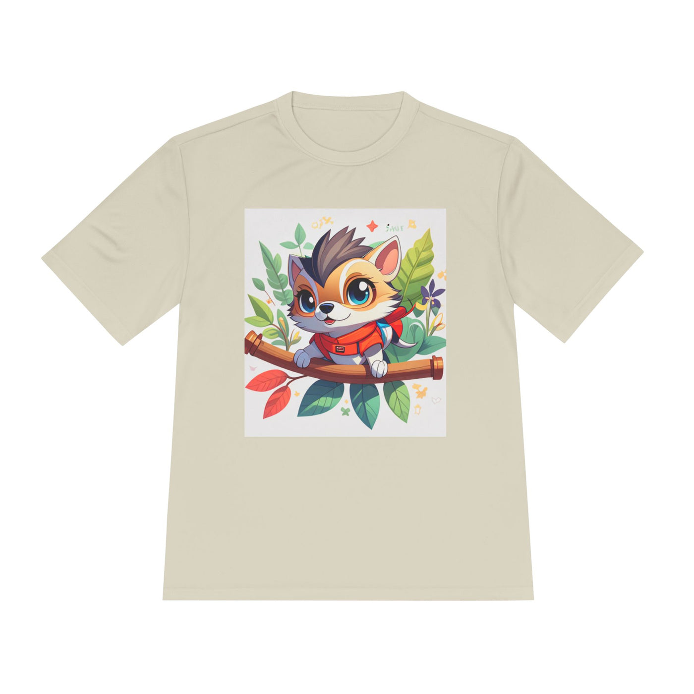 Cute Animal Graphic Tee, Unisex Moisture Wicking Tee, Lightweight T-Shirt, Perfect Gift for Animal Lovers, Outdoor Activities, Everyday Wear