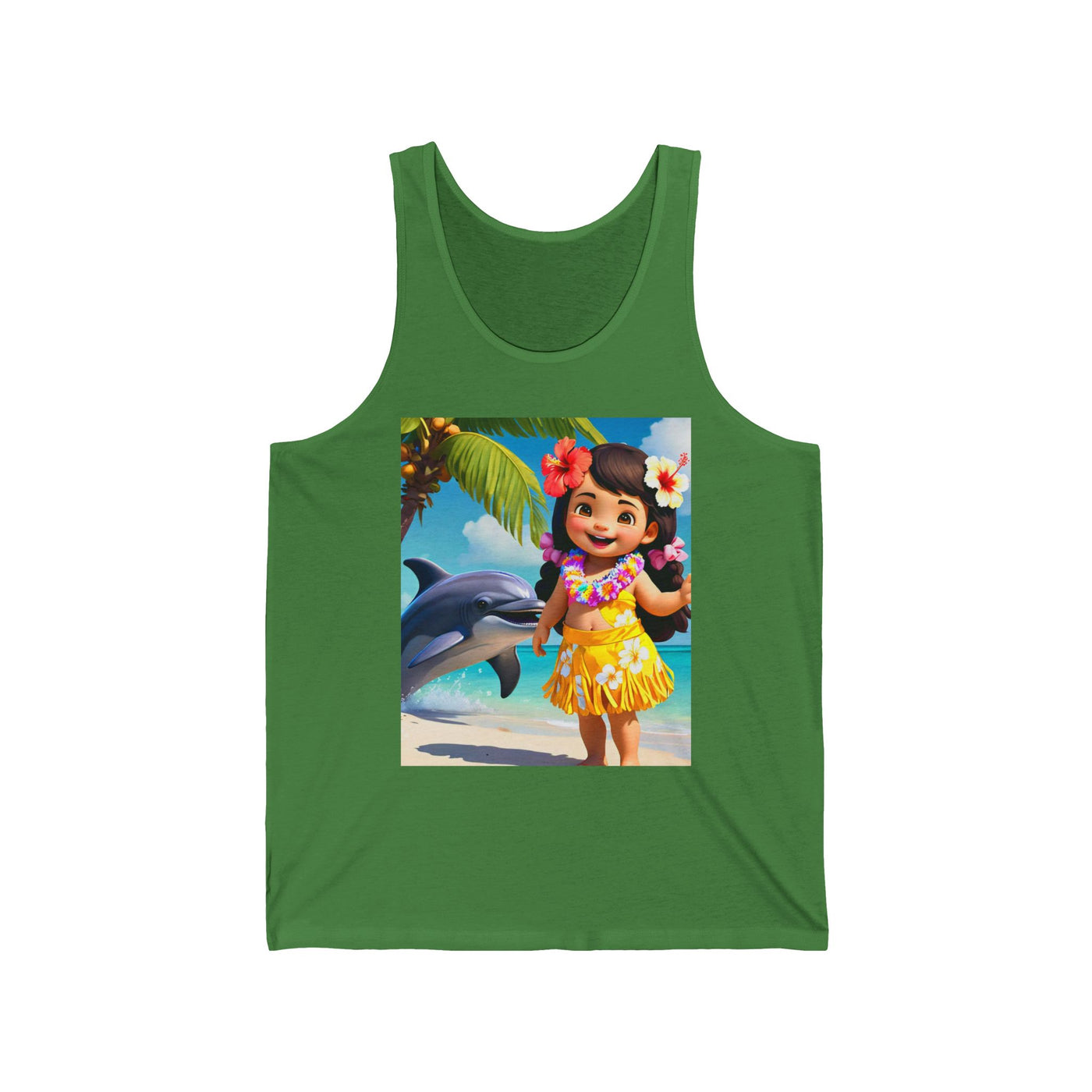 Tropical Kid's Jersey Tank, Summer Beachwear, Luau Party Attire, Fun Vacation Outfit, Kid's Hawaiian Shirt, Cute Graphic Tee