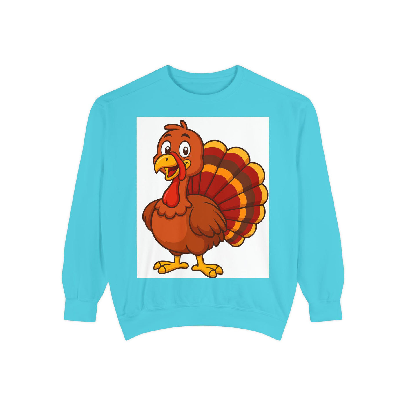 Thanksgiving Turkey Sweatshirt - Cute Cartoon Turkey Pullover