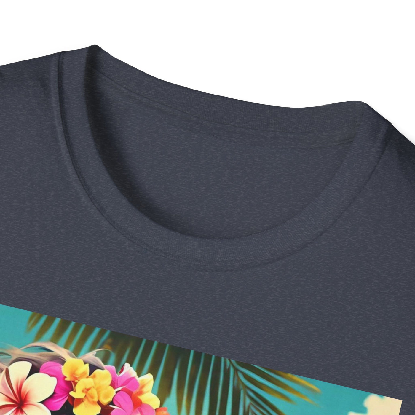 Tropical Dolphin Graphic Tee | Relaxed Vibe, Vacation Wear, Beach Party, Gift for Nature Lovers, Summer Fun