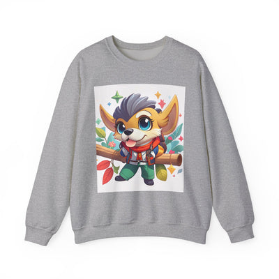 Cute Cartoon Animal Sweatshirt, Cozy Unisex Sweatshirt for Kids and Adults, Fall Fashion, Gift for Animal Lovers, Warm Crewneck