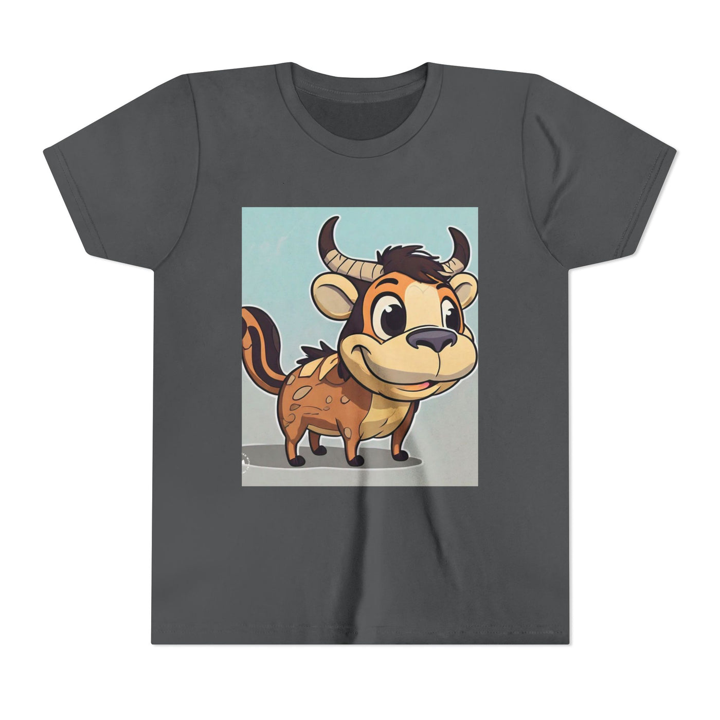 Cute Cartoon Cow Youth Tee, Kid's Shirt for Birthdays, Playdates, Gift for Animal Lovers, Fun Party Wear, Casual Everyday Style