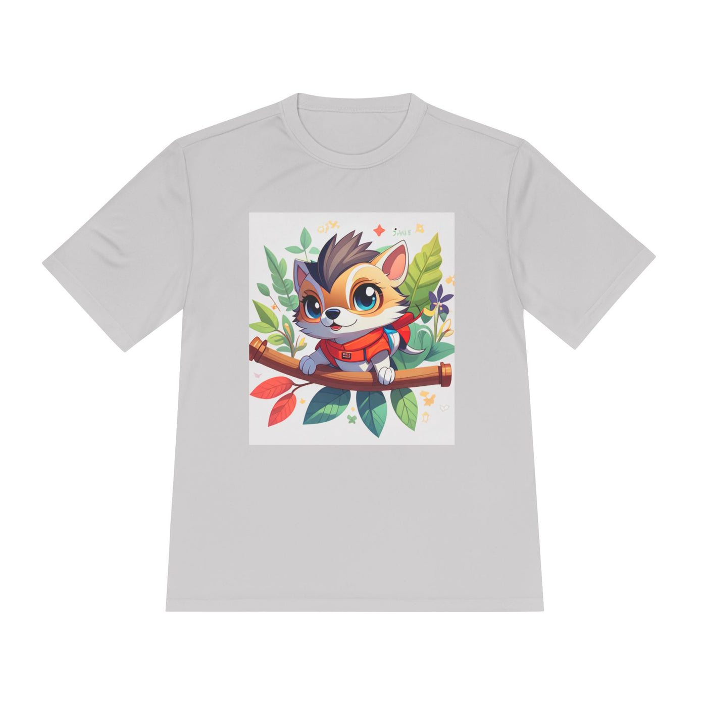 Cute Animal Graphic Tee, Unisex Moisture Wicking Tee, Lightweight T-Shirt, Perfect Gift for Animal Lovers, Outdoor Activities, Everyday Wear