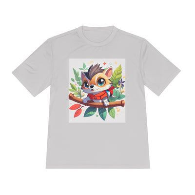 Cute Animal Graphic Tee, Unisex Moisture Wicking Tee, Lightweight T-Shirt, Perfect Gift for Animal Lovers, Outdoor Activities, Everyday Wear