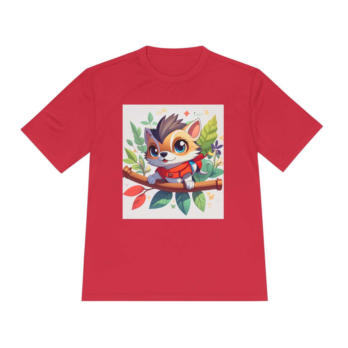 Cute Animal Graphic Tee, Unisex Moisture Wicking Tee, Lightweight T-Shirt, Perfect Gift for Animal Lovers, Outdoor Activities, Everyday Wear