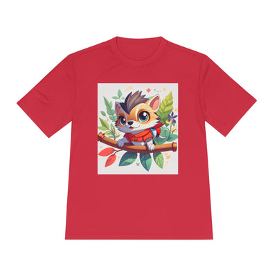 Cute Animal Graphic Tee, Unisex Moisture Wicking Tee, Lightweight T-Shirt, Perfect Gift for Animal Lovers, Outdoor Activities, Everyday Wear