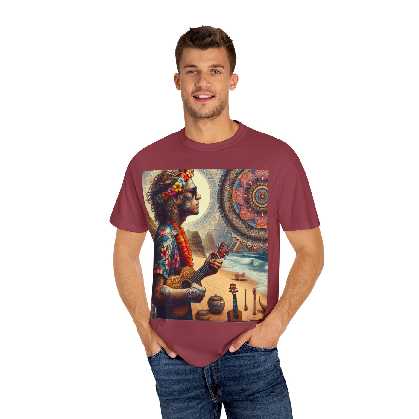 Bohemian Beach Vibe T-Shirt, Unisex Casual Tee for Summer, Festival Wear, Gift for Him/Her, Vacation Essential