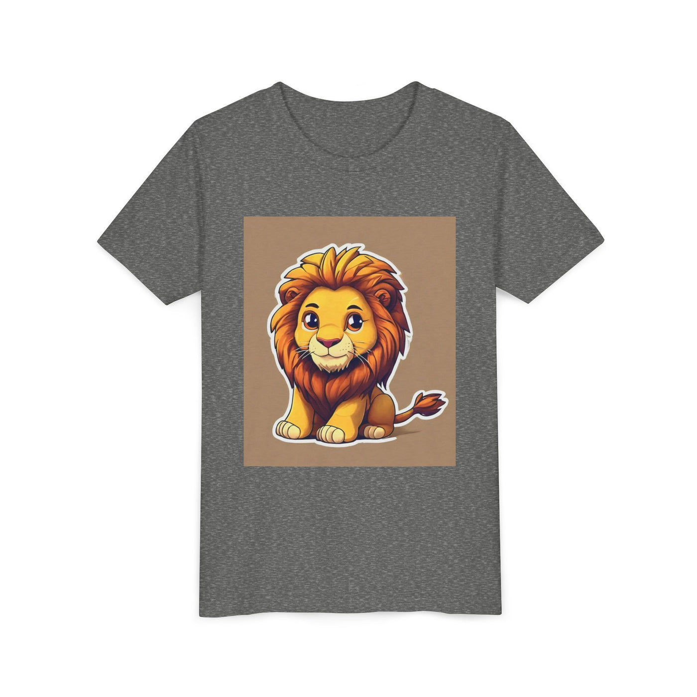 Cute Lion Youth Short Sleeve Tee, Kids Animal T-Shirt, Birthday Gift, Kids Apparel, Zoo Theme Shirt, Playful Lion Print