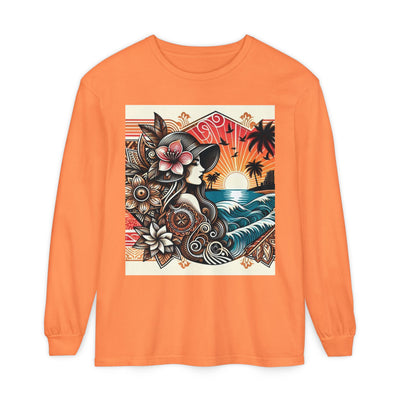 Hawaiian Sunset Floral Long Sleeve Tee