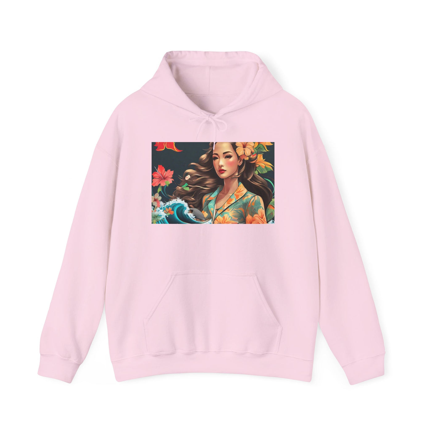 Tropical Floral Hoodie, Cozy Sweatshirt, Beach Vibe Apparel, Boho Style Outerwear, Perfect Gift for Nature Lovers