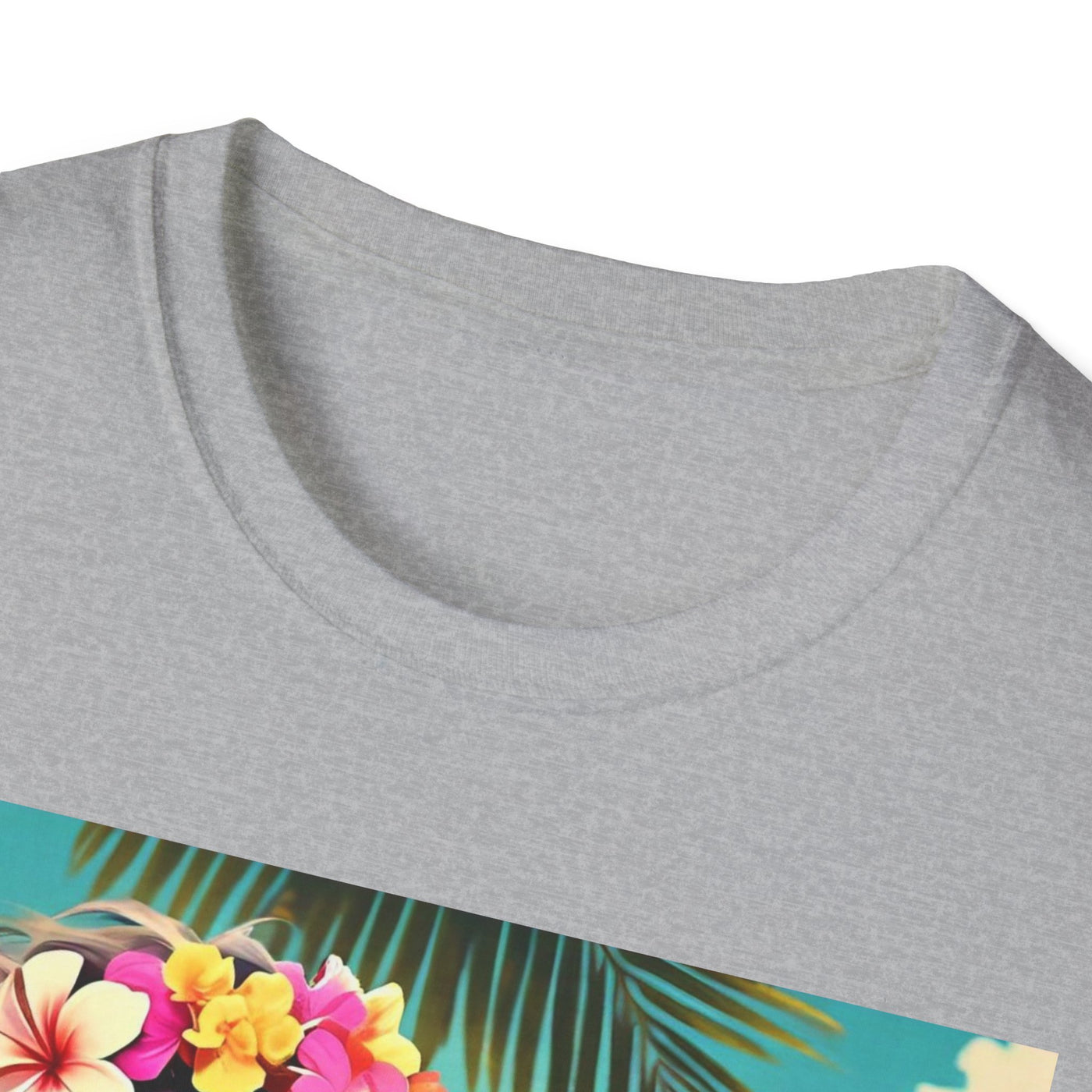 Tropical Dolphin Graphic Tee | Relaxed Vibe, Vacation Wear, Beach Party, Gift for Nature Lovers, Summer Fun