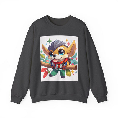 Cute Cartoon Animal Sweatshirt, Cozy Unisex Sweatshirt for Kids and Adults, Fall Fashion, Gift for Animal Lovers, Warm Crewneck