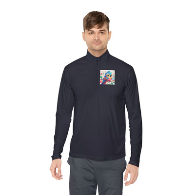 Playful Unisex Quarter-Zip Pullover - Perfect for Every Casual Occasion, Gift for Friends, Cozy Layering, Spring Fashion, Weekend Wear