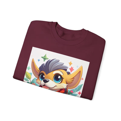 Cute Cartoon Animal Sweatshirt, Cozy Unisex Sweatshirt for Kids and Adults, Fall Fashion, Gift for Animal Lovers, Warm Crewneck