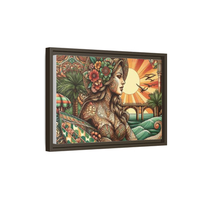 Bohemian Wall Art, Framed Beach Print, Home Decor, Coastal Art, Boho Wall Decor, Gift for Her